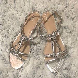 Silver sandals
